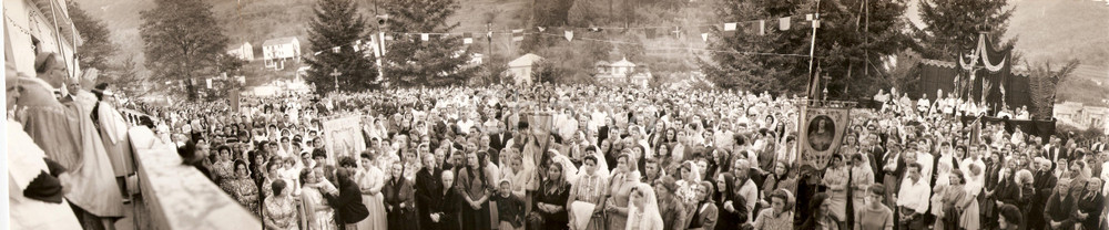 Fotografia d epoca originale 1961 BORZONASCA Festa del SS. Cristo Miracoloso Foto QUADRUPLA PANORAMICA 1