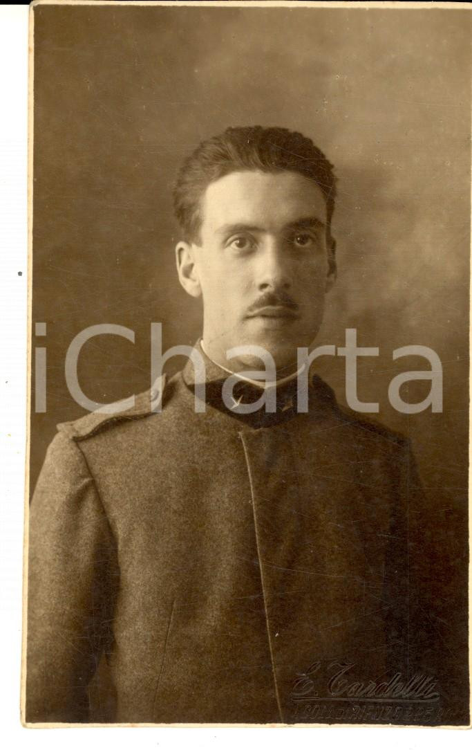 Fotografia d epoca originale 1915 ca ROMA REGIO ESERCITO Ritratto di ufficiale  Foto cartolina E. TARDELLI 1