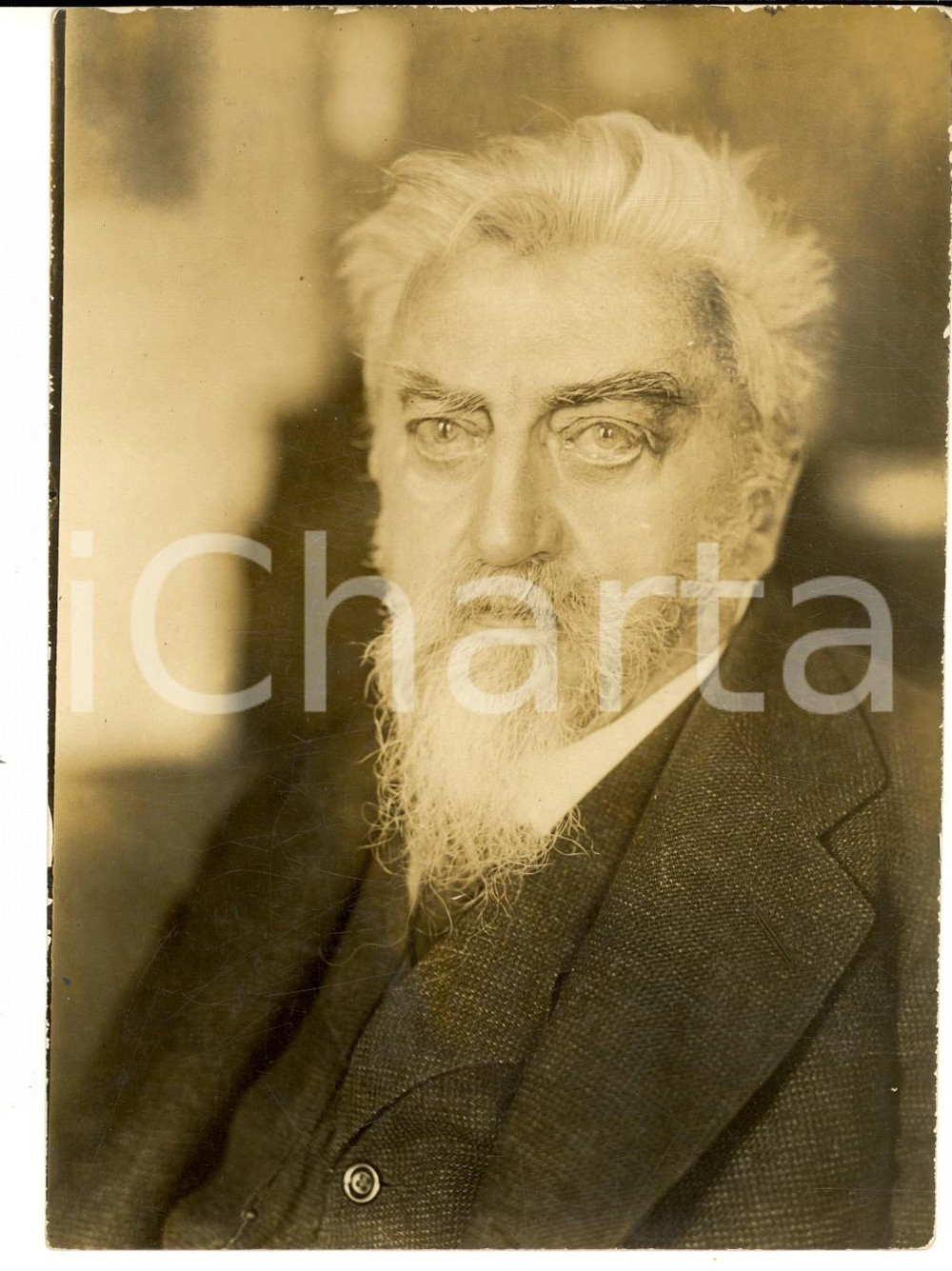 Fotografia d epoca originale 1930 ca GERMANY Ritratto del filosofo e pedagogo Rudolf PENZIG  Foto 12x16 1