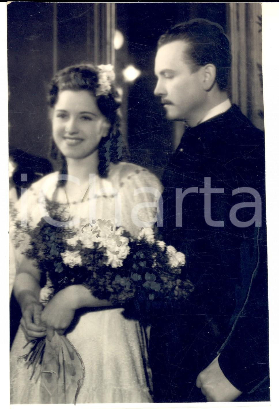 Fotografia d epoca originale 1941 BOEMIA Film “Advokát chudých” Segreto d’amore Scena nuziale Foto 13x18 cm 1