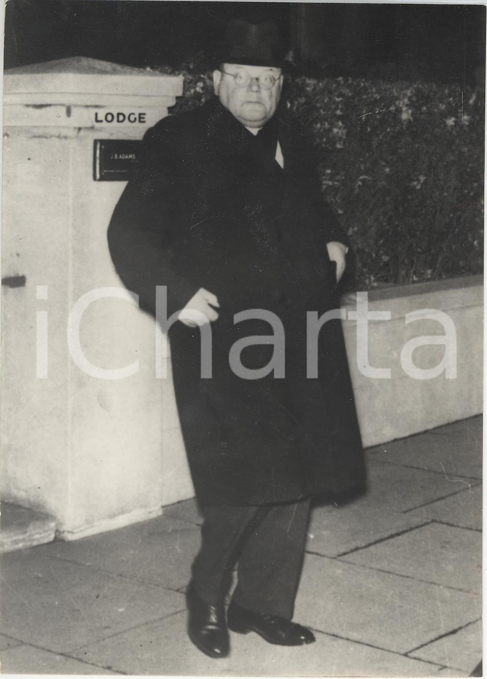 Fotografia d epoca originale 1957 EASTBOURNE John BODKIN ADAMS charged with murder of Edith MORRELL Photo 1