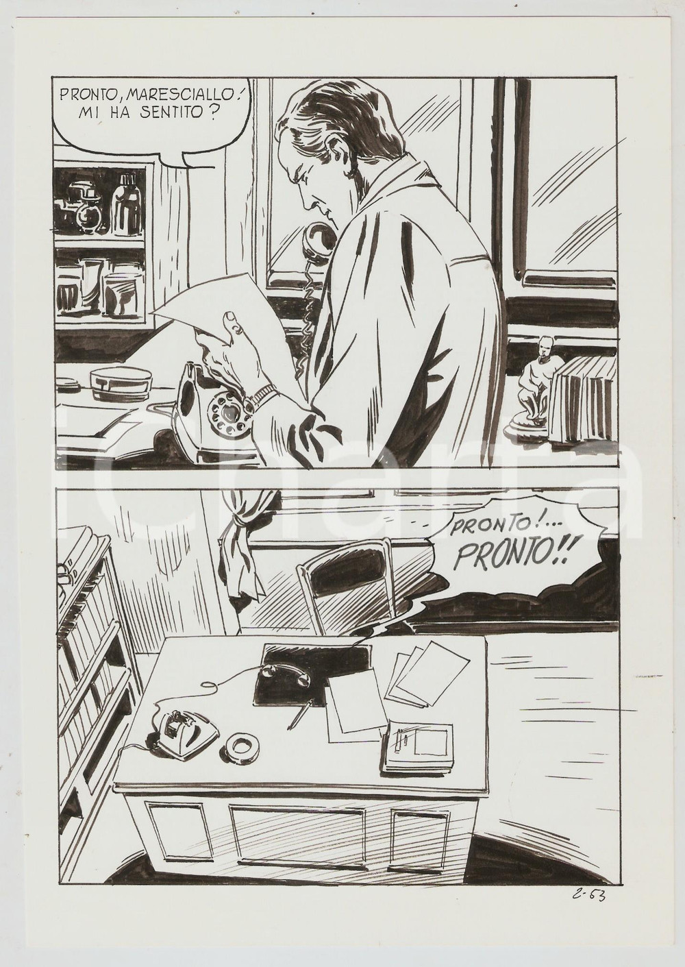 Opera d’arte autentica 1988 ALT n.6 Un mostro nel cuore  Tav.53 Originale Luigi COPPOLA EDIPERIODICI 1