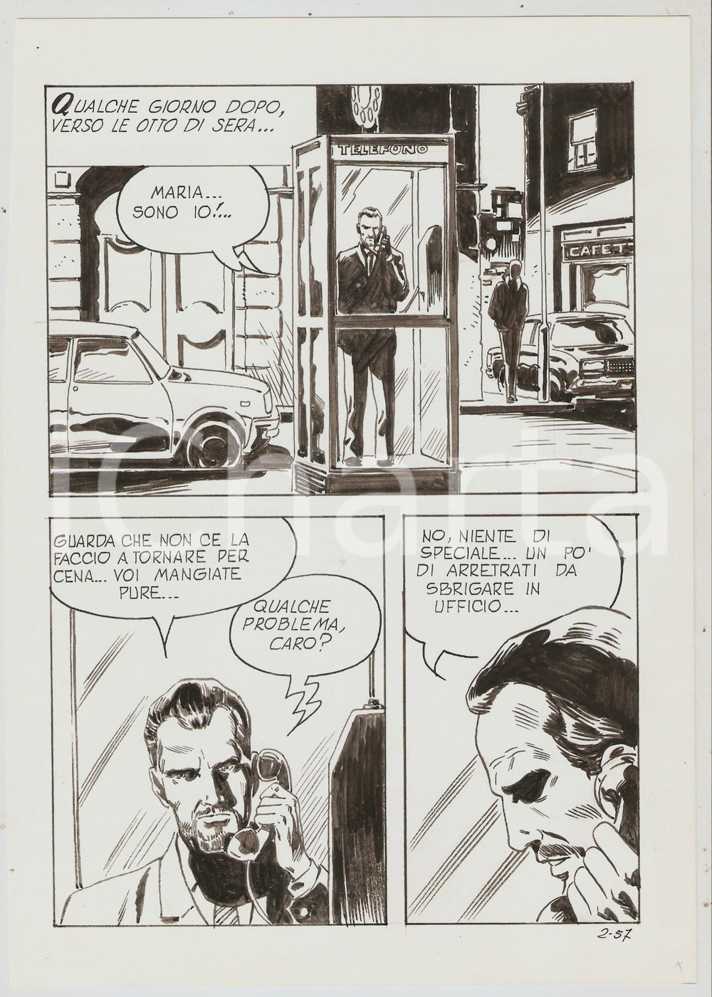 Opera d’arte autentica 1988 ALT n.6 Un mostro nel cuore  Tav.57 Originale Luigi COPPOLA EDIPERIODICI 1