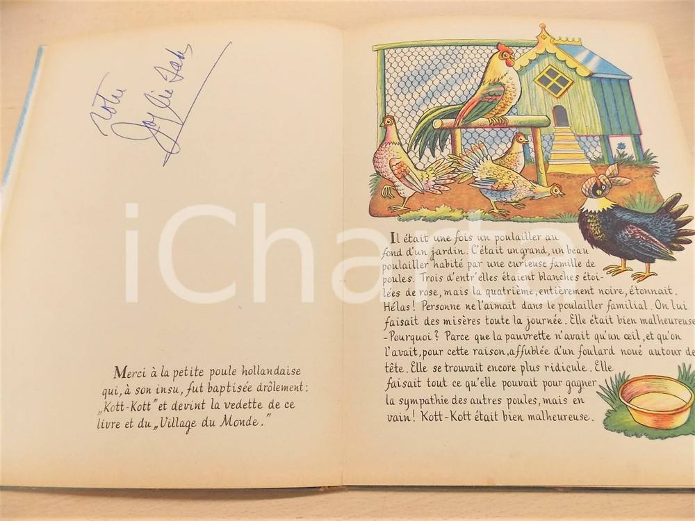 Libro, pubblicazione d epoca 1957 Joséphine BAKER La tribu ArcenCiel ILLUSTRATED AUTOGRAPH Gai Moulin RARE 1
