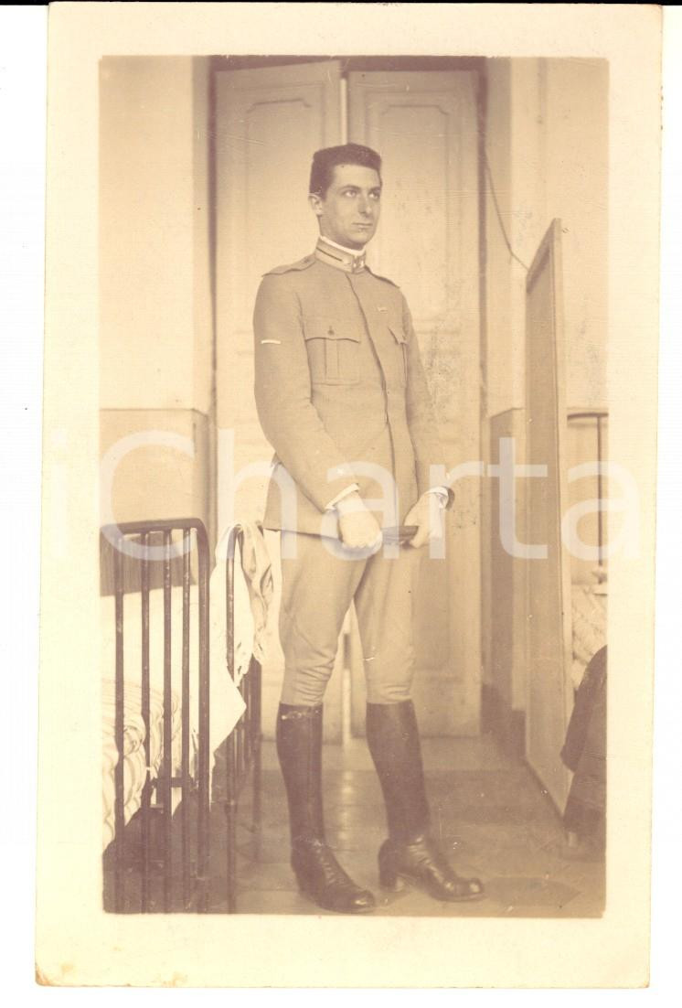 Fotografia d epoca originale 1917 WW1 GENOVA Ospedale  Ufficiale Alessandro MASSABO  convalescente  Foto 1