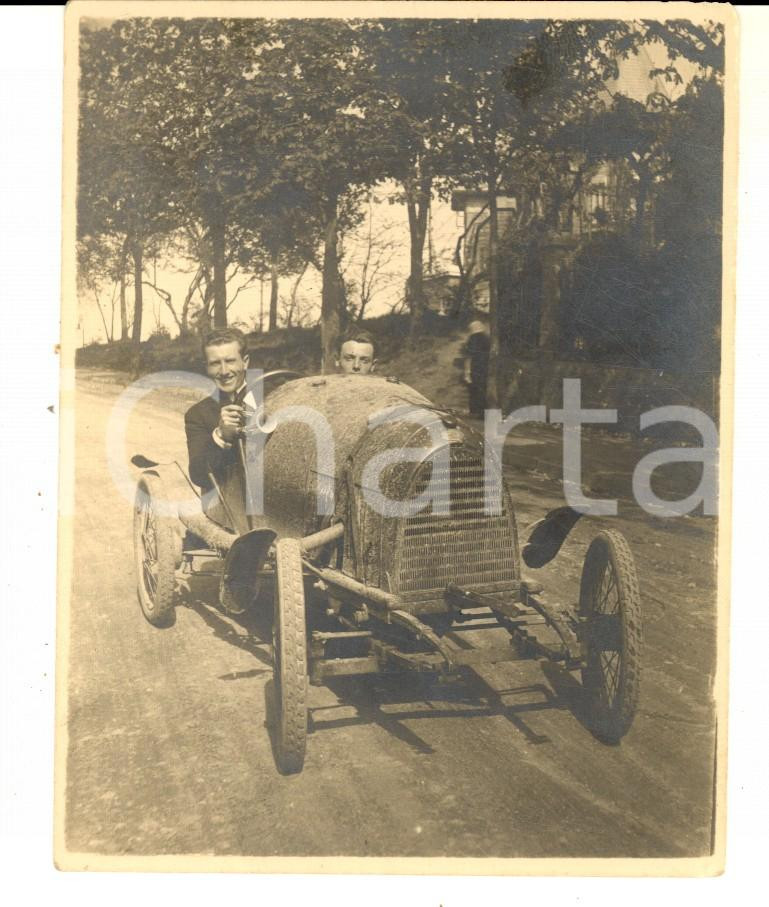 Fotografia d epoca originale 1925 TORINO Monte dei Cappuccini  Una gita in automobile  Foto VINTAGE 8x11 1
