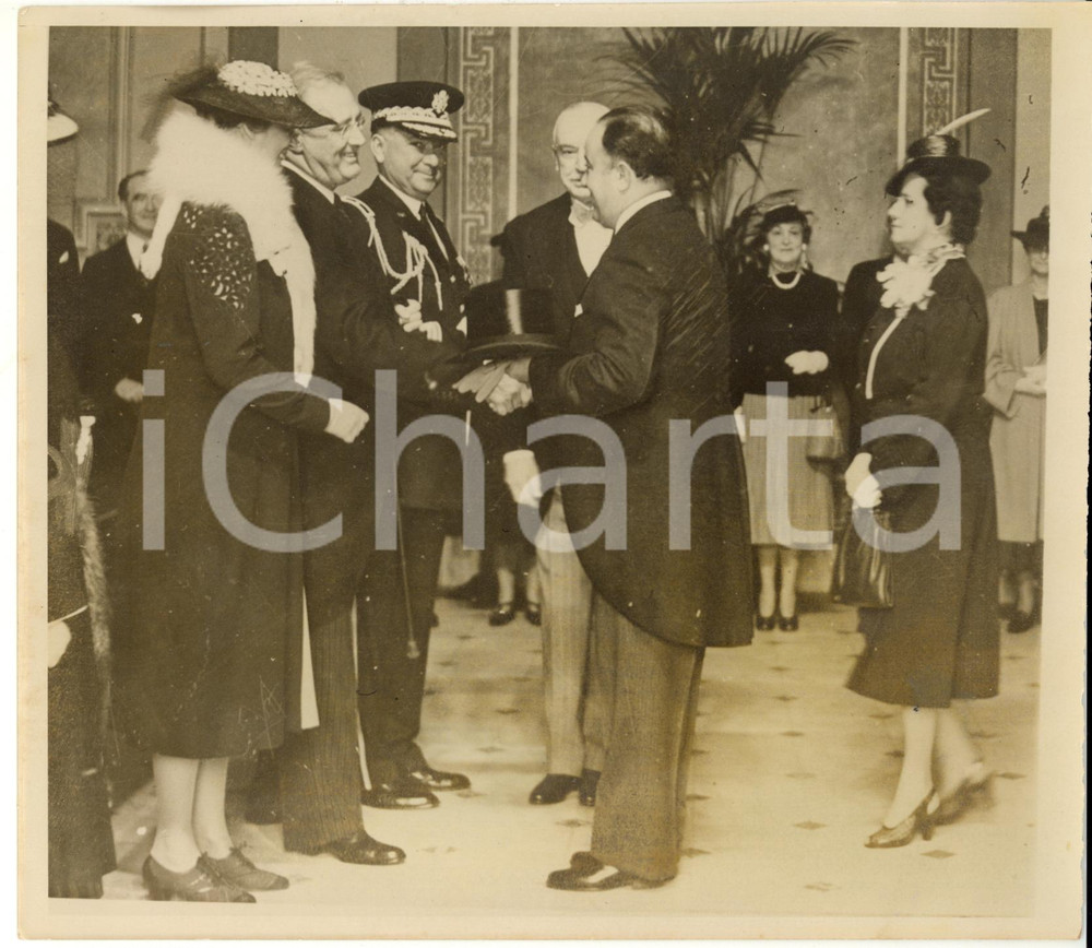 Fotografia d epoca originale 1939 WASHINGTON Franklin ROOSEVELT with president Anastasio SOMOZA GARCIA 1