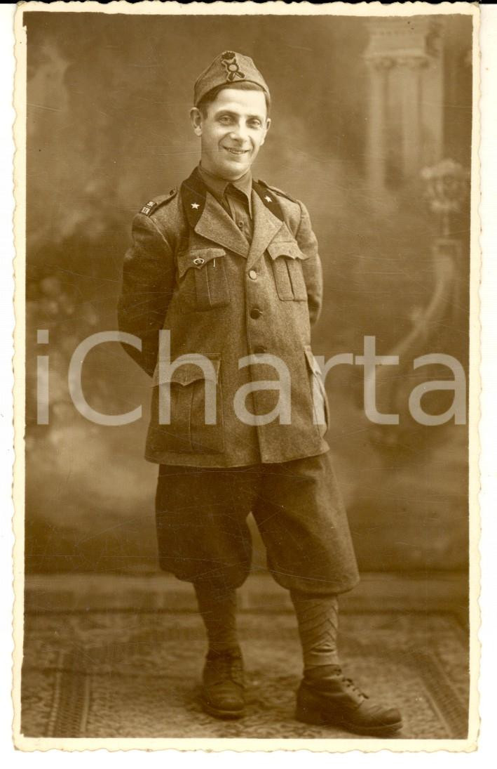 Fotografia d epoca originale 1939 CASALE MONFERRATO Ritratto di ufficiale 86° reggimento fanteria  Foto 1