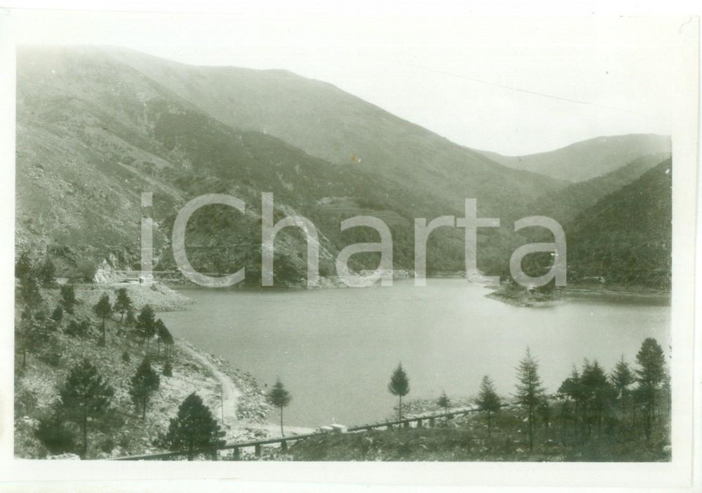 Fotografia d epoca originale 1931 APPENNINO LIGURE Veduta panoramica dei laghi del GORZENTE Foto artistica 1