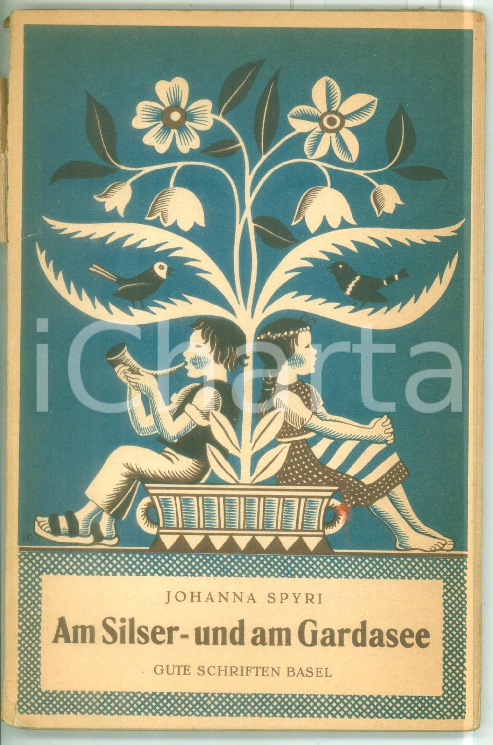 Libro, pubblicazione d epoca 1955 Johanna SPYRI Am Silserund am Gardasee  Pubblicazione Gute Schriften 1