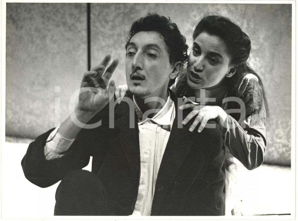 Fotografia d epoca originale 1990 ITALIA TEATRO  Sandro LOMBARDI in Il Purgatorio Regia Federico TIEZZI 1