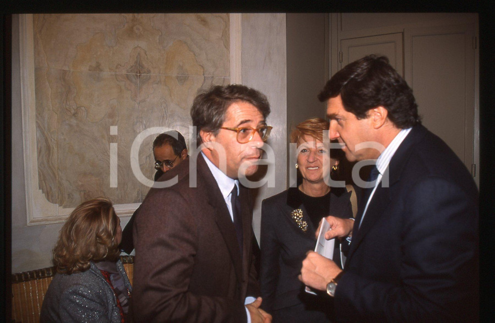 Fotografia d epoca originale 35mm vintage slide 2000 ca MILANO  SEA Massimo BARAVELLI Giorgio FOSSA 3 1