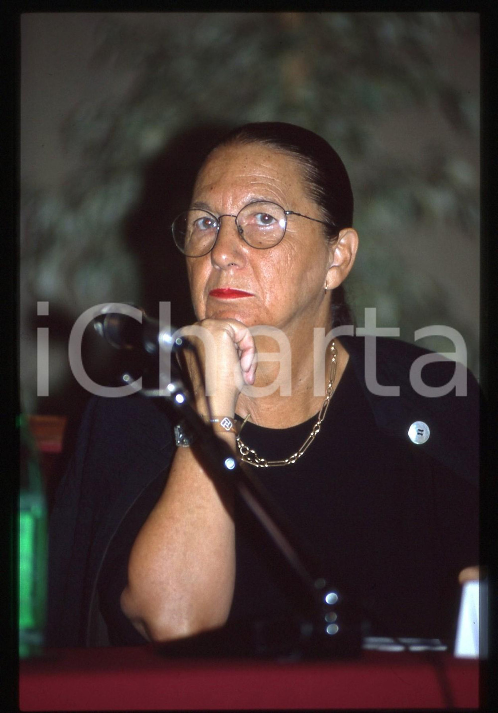 Fotografia d epoca originale 35mm vintage slide 2004 MILANO INCONTRA LA MODA Carla VANNI Direttrice GRAZIA 1 1