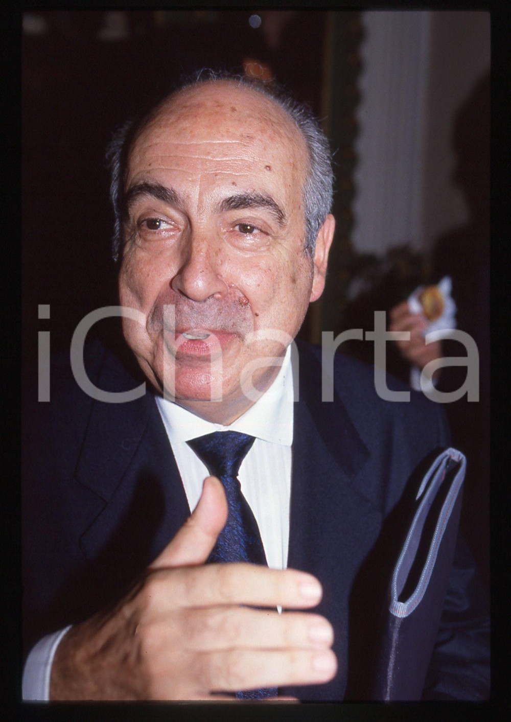 35mm vintage slide* 1990 ca ITALIA Domenico FORTINI Ritratto presidente ISVAP 2