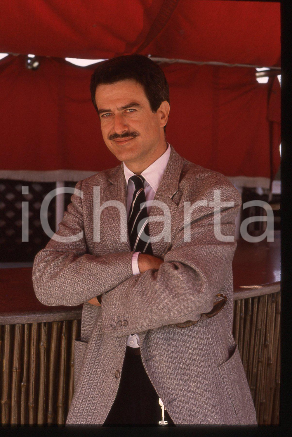 35mm vintage slide* 1985 ca ITALIA TEATRO Giuseppe PAMBIERI Ritratto attore (11)