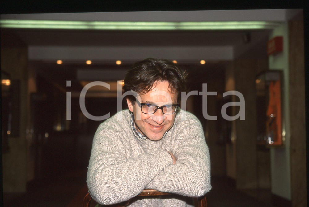 35mm vintage slide* 2000 ca ITALIA TEATRO Massimo WERTMULLER Ritratto attore (1)