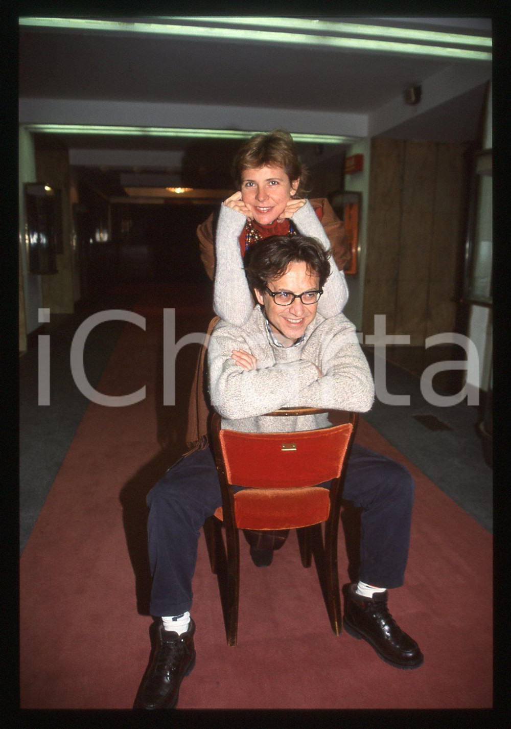 35mm vintage slide* 2000 ca MILANO MANZONI Massimo WERTMULLER Pamela VILLORESI 4