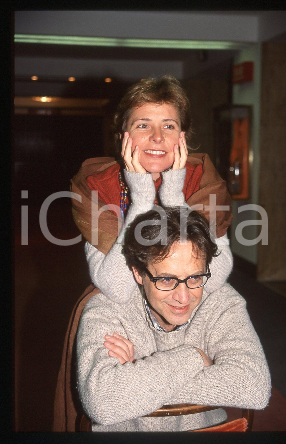 35mm vintage slide* 2000 ca ITALIA TEATRO Massimo WERTMULLER Pamela VILLORESI 8