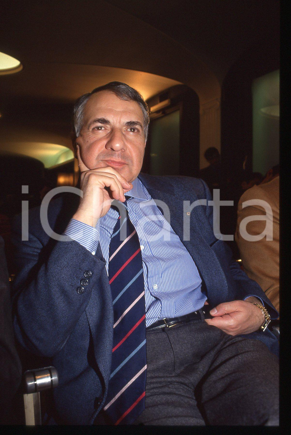 35mm vintage slide* 1985 ca ITALIA PLI Vincenzo PALUMBO Ritratto del politico 9