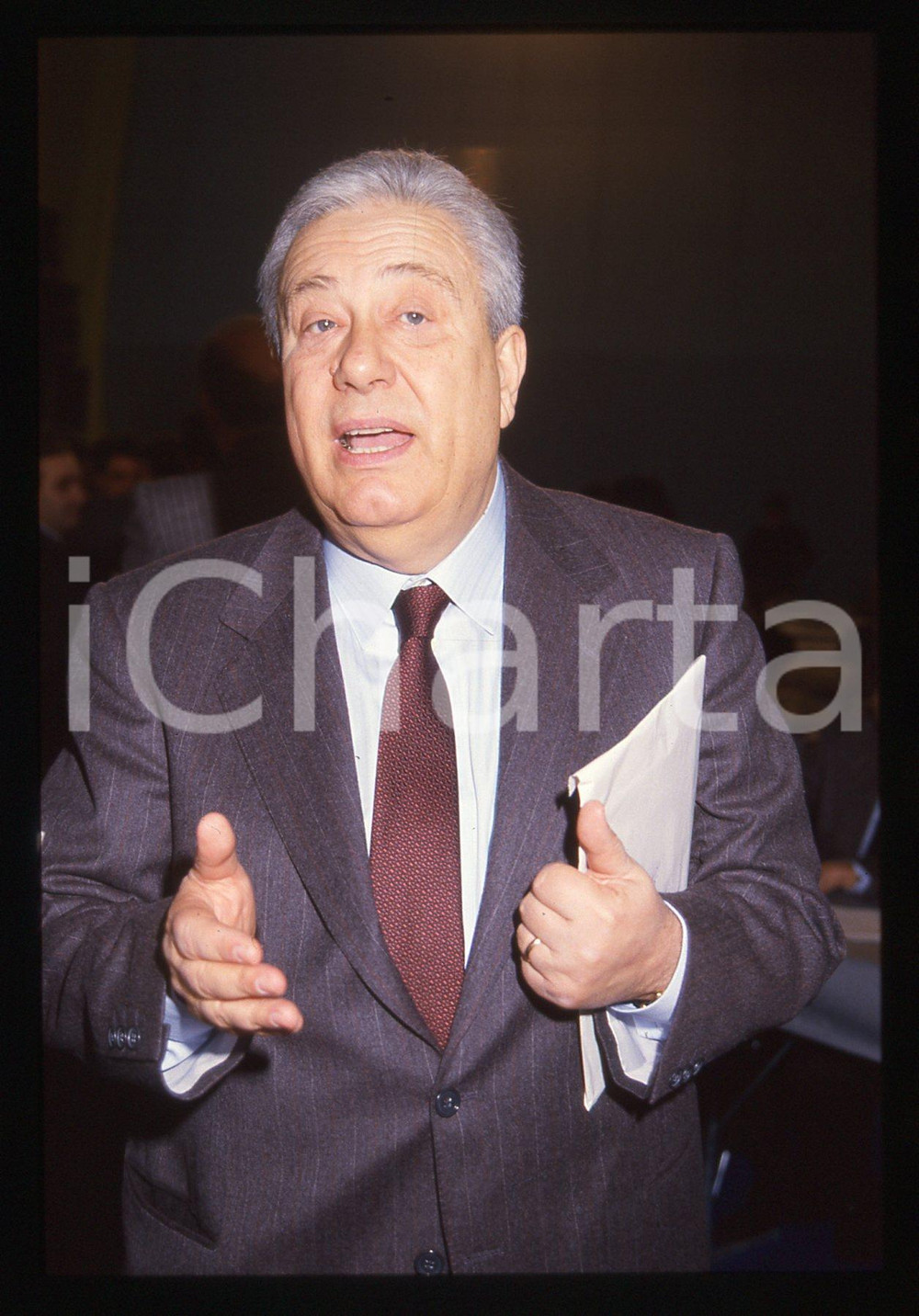 35mm vintage slide* 1985 ca ITALIA Domenico ROSATI Ritratto presidente ACLI (5)