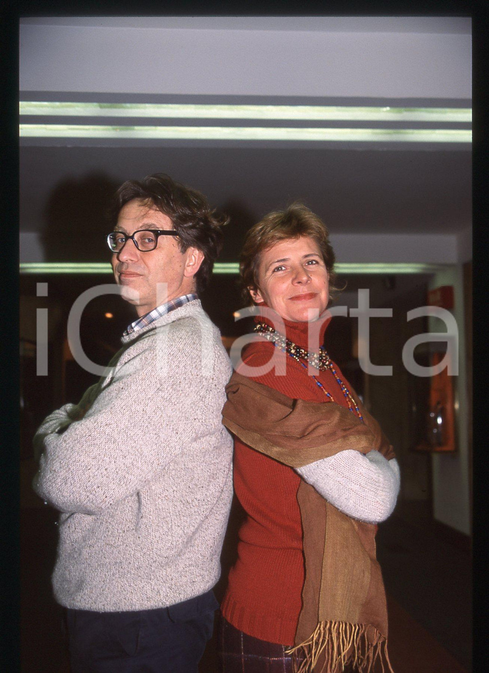 35mm vintage slide* 2000 ca ITALIA TEATRO Massimo WERTMULLER Pamela VILLORESI 5