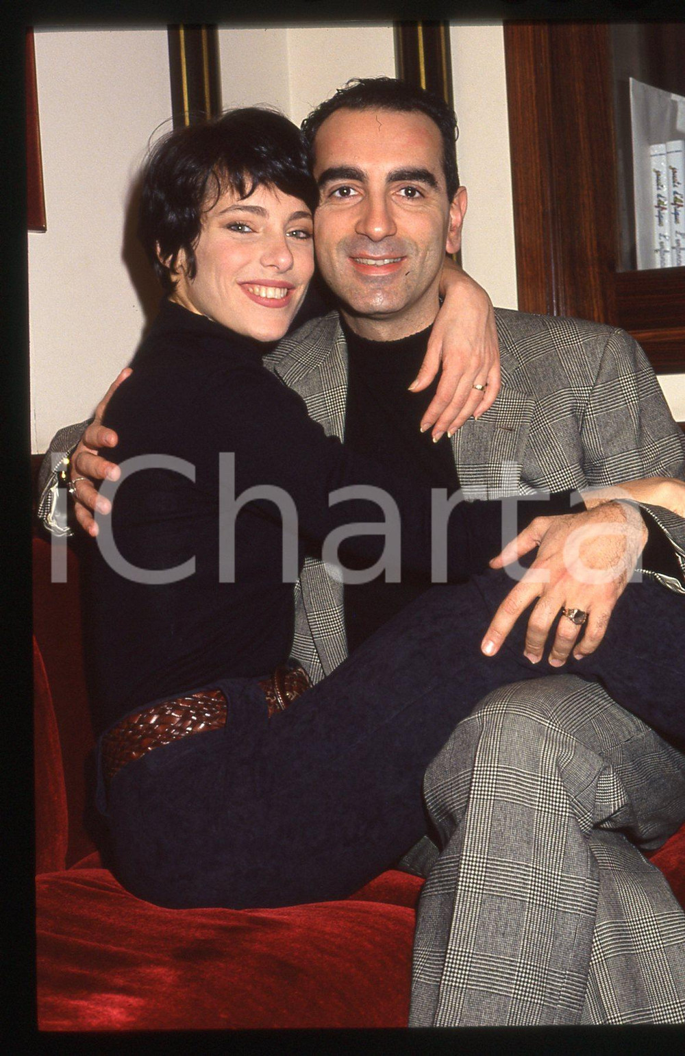 35mm vintage slide* 1993 ITALIA Gennaro CANNAVACCIUOLO Maria Laura BACCARINI (2)