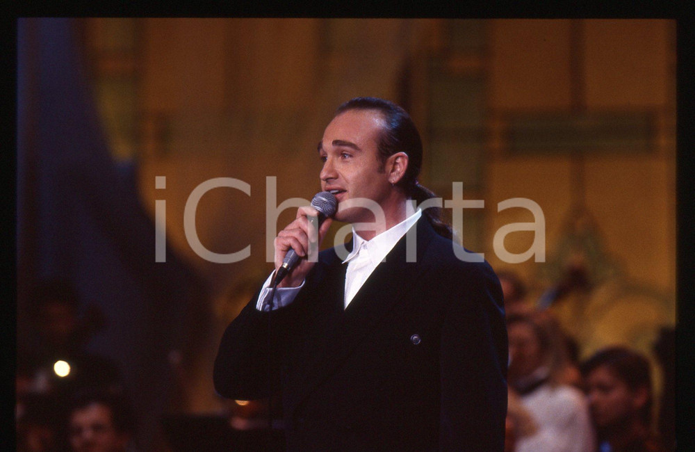 35mm vintage slide* 1993 CANALE 5 - FESTIVAL ITALIANO Antonio DECIMO Ritratto 3