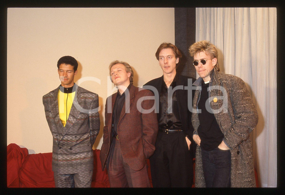 35mm vintage slide* 1987 FESTIVAL DI SANREMO LEVEL 42 Ritratto nel backstage 21