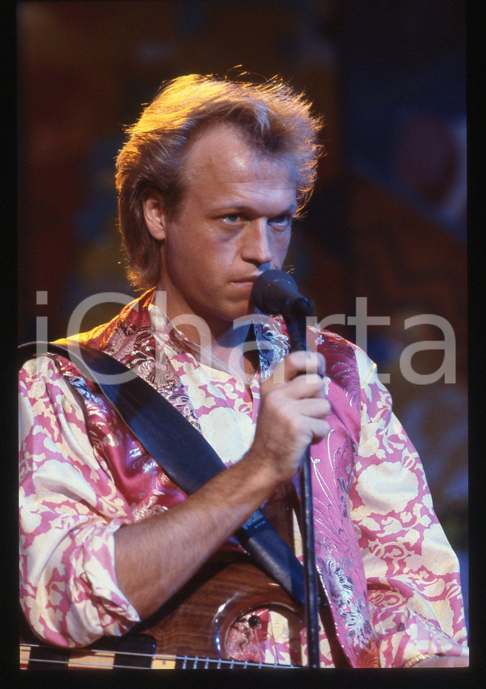 35mm vintage slide* 1988 RAI UNO - DISCORING Mark KING Ritratto del cantante (3)