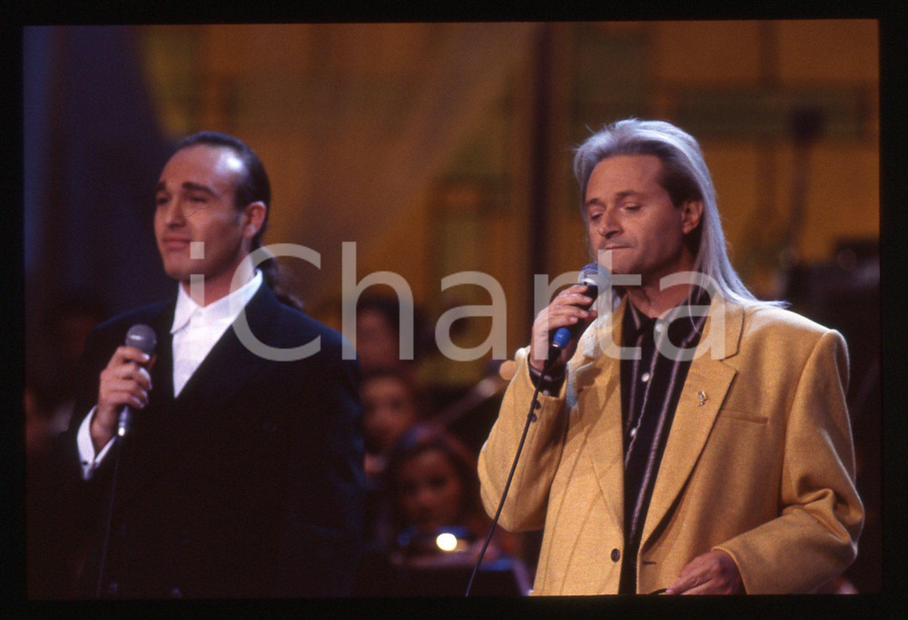 35mm vintage slide* 1993 CANALE 5 Amedeo MINGHI Antonio DECIMO Festival Italiano