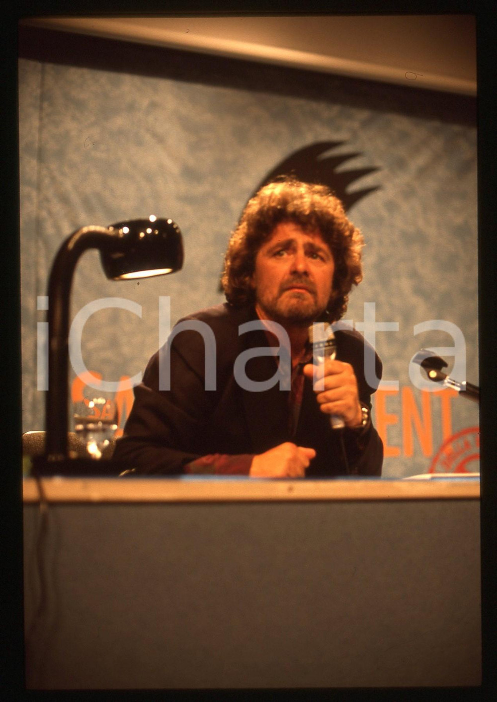 35mm vintage slide* 1991 SAINT-VINCENT Beppe GRILLO Festival della Satira (15)