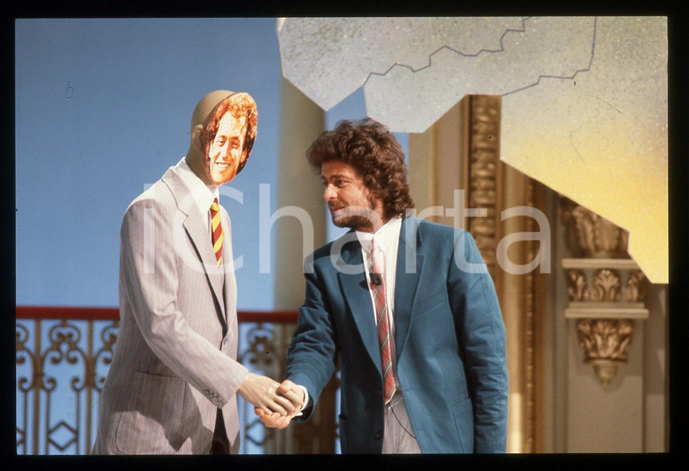 35mm vintage slide* 1984 "TE LO DO IO IL BRASILE" Beppe GRILLO in scena (14)