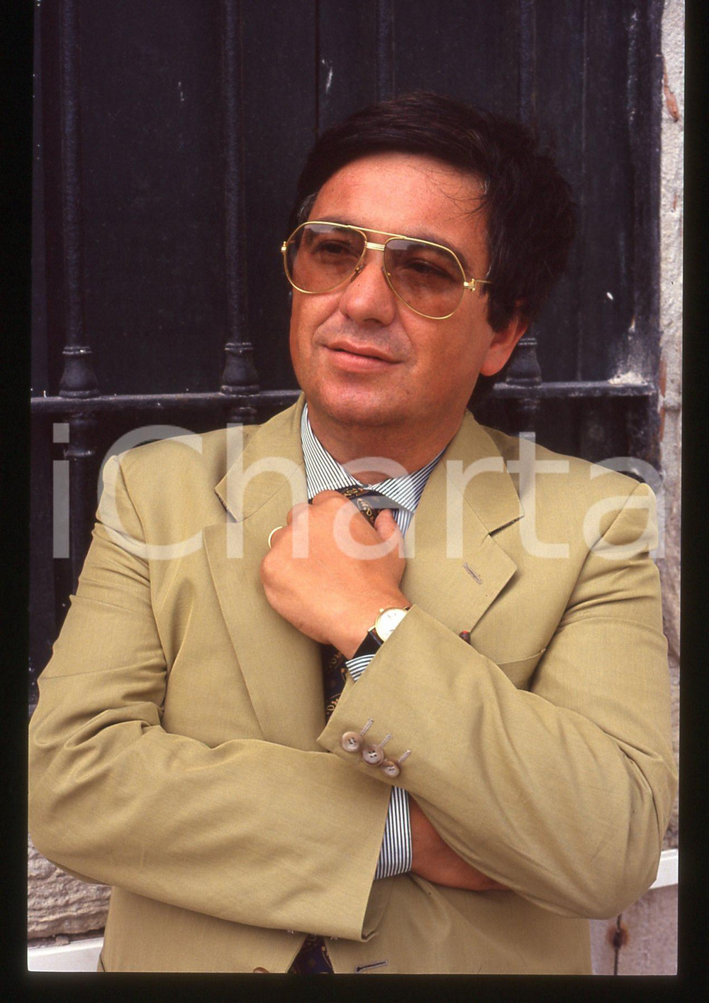 35mm vintage slide* 1991 VENEZIA Renato MINORE ritratto dello scrittore (11)