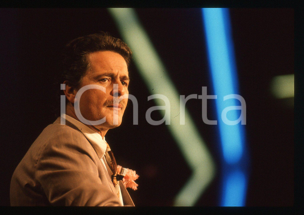 35mm vintage slide* 1988 FESTIVAL DI SANREMO Beppe GRILLO in scena RAI UNO (29)