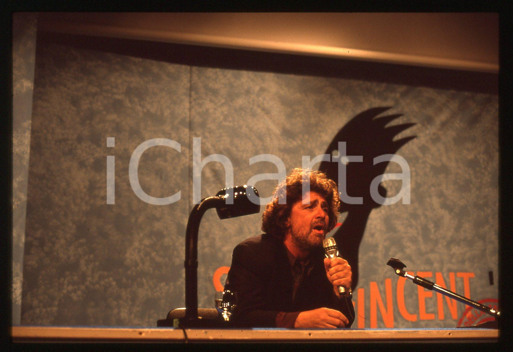 35mm vintage slide* 1991 SAINT-VINCENT Beppe GRILLO Festival della Satira (19)