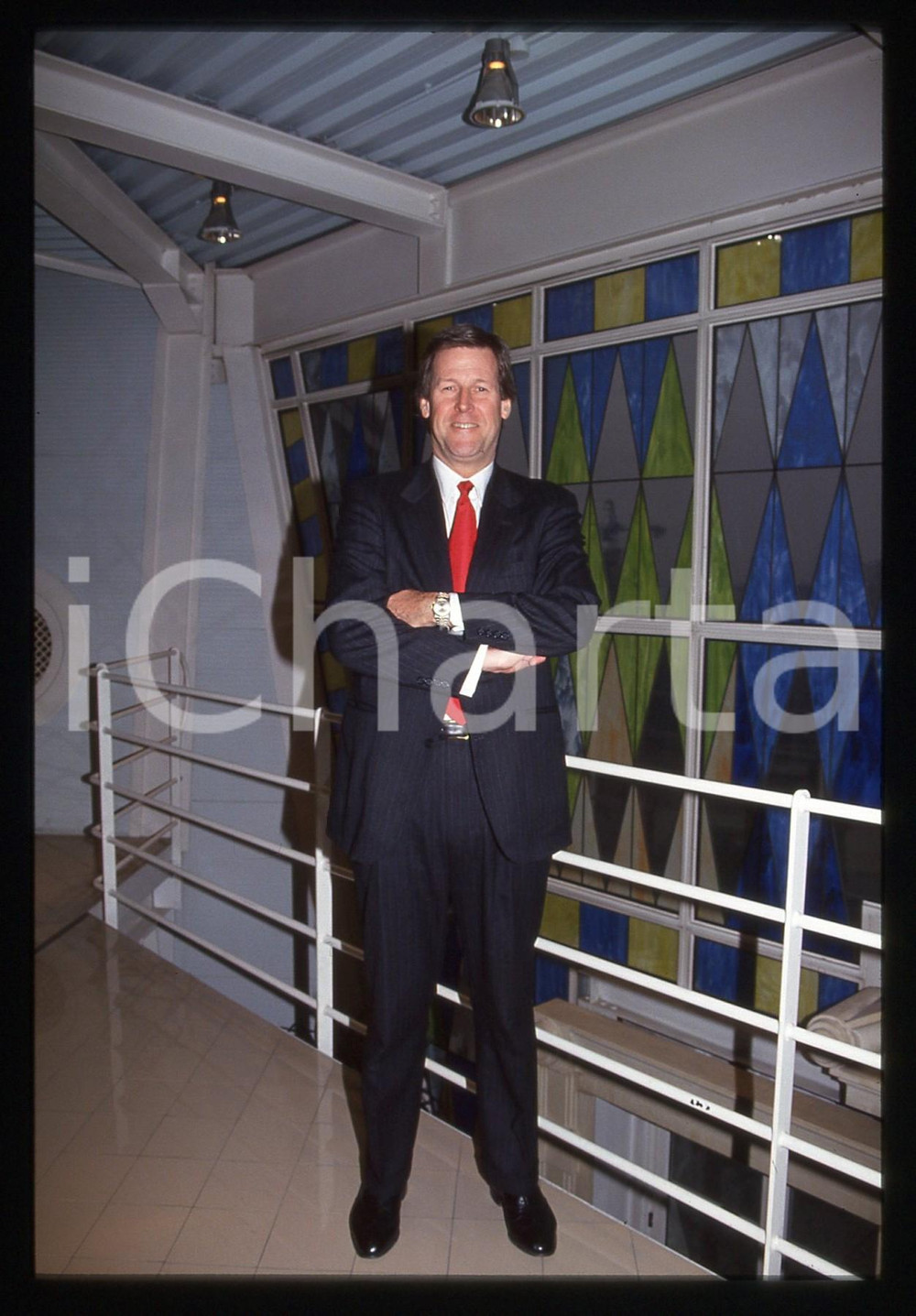 35mm vintage slide* 1985 ca COSTUME James KELLY ritratto dello scrittore (8)