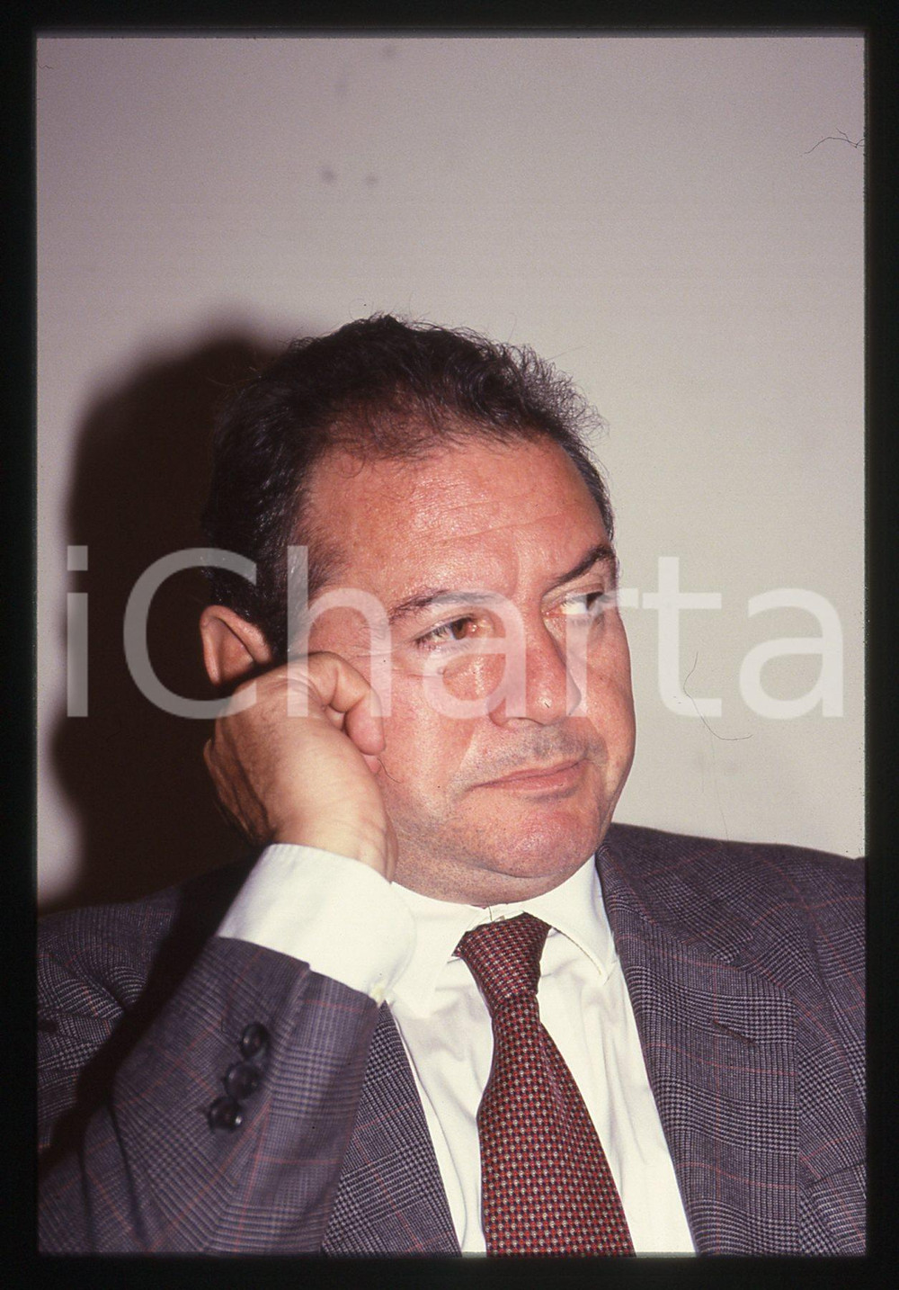 35mm vintage slide* 1985 ca POLITICA - Adalberto MINUCCI ritratto PCI (3)