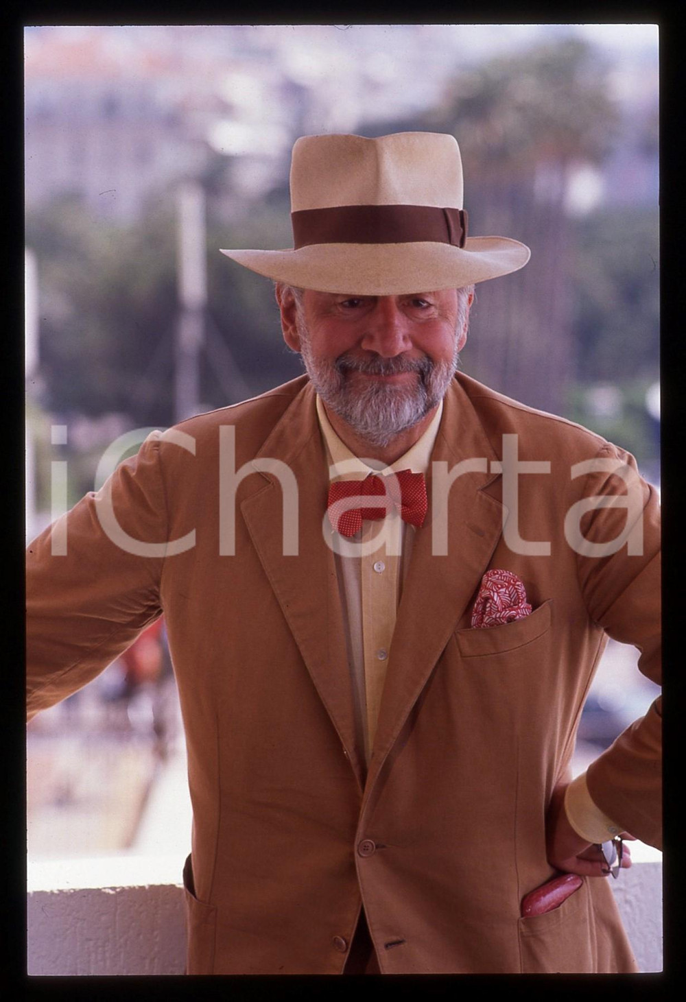35mm vintage slide* 1989 CANNES Philippe NOIRET al Festival del Cinema (5)