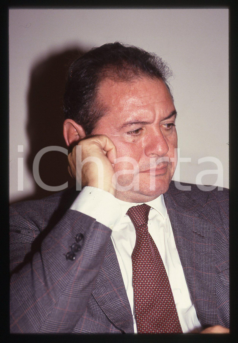 35mm vintage slide* 1985 ca POLITICA - Adalberto MINUCCI ritratto PCI (8)