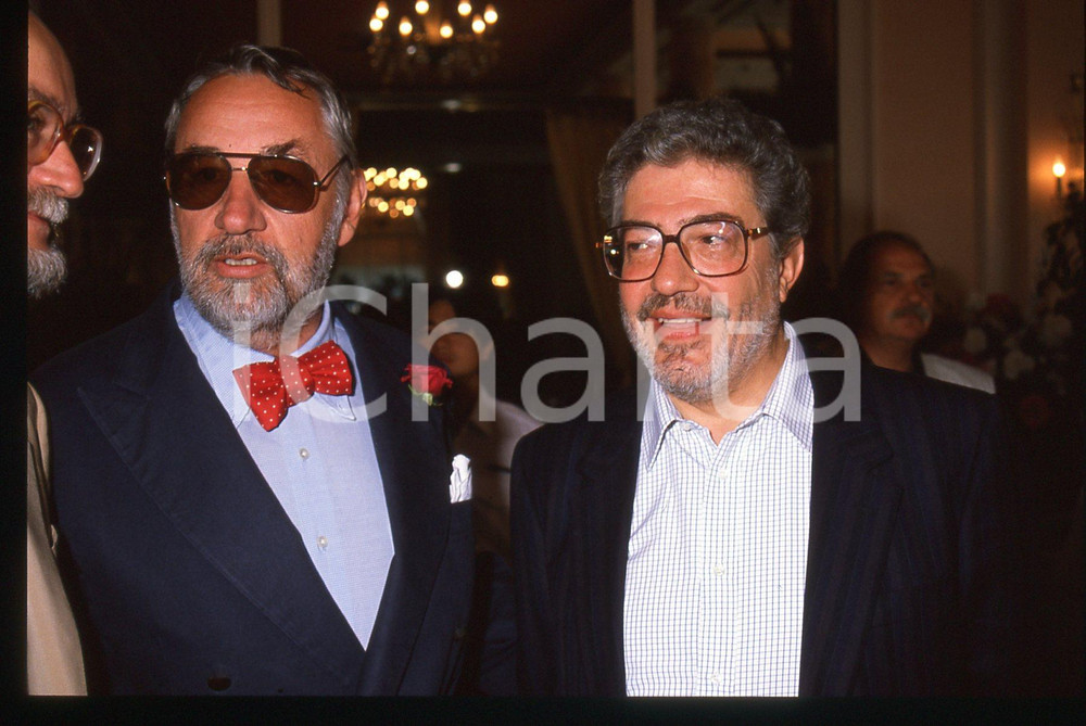 35mm vintage slide* 1987 CANNES Philippe NOIRET Ettore SCOLA al Festival (5)