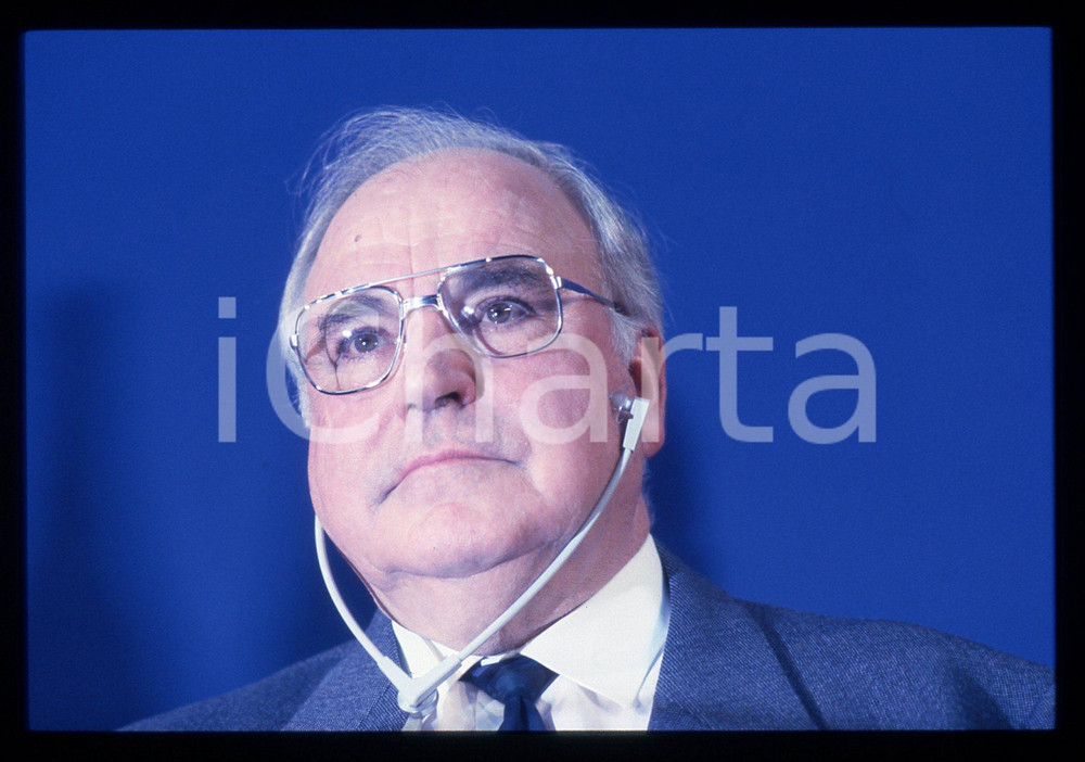35mm vintage slide* 1993 MILANO Helmut KOHL durante un evento DC POLITICA (19)