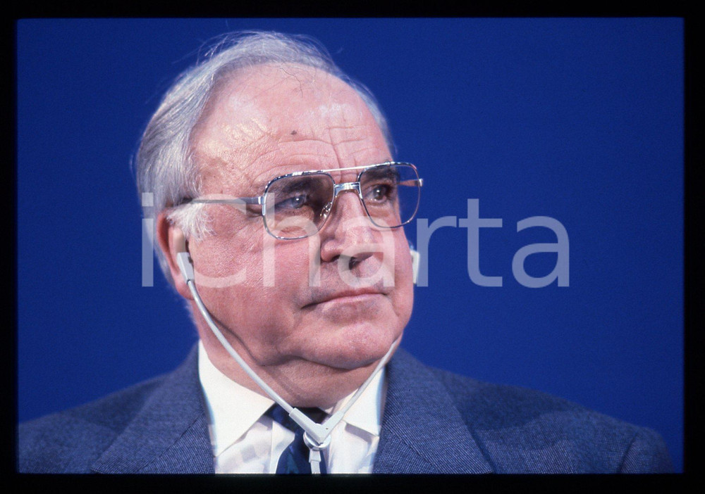 35mm vintage slide* 1993 MILANO Helmut KOHL durante un evento DC POLITICA (26)