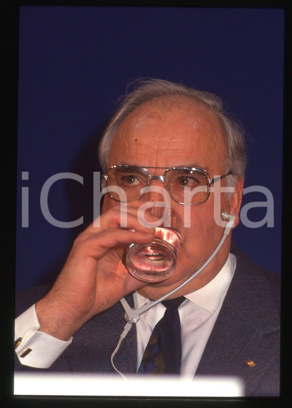 35mm vintage slide* 1993 MILANO Helmut KOHL durante un evento DC POLITICA (5)