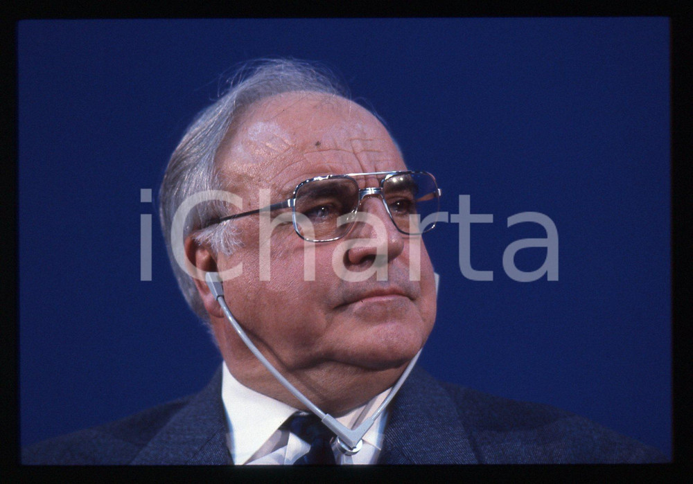 35mm vintage slide* 1993 MILANO Helmut KOHL durante un evento DC POLITICA (15)