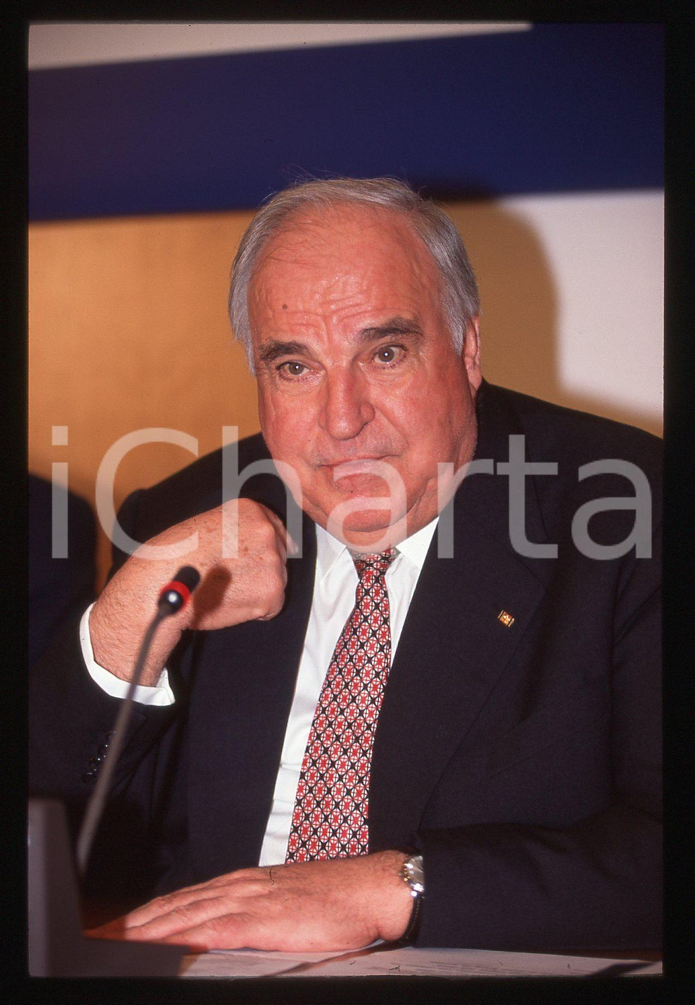 35mm vintage slide* 1996 TORINO Helmut KOHL al vertice "MAASTRICHT-DUE" (2)