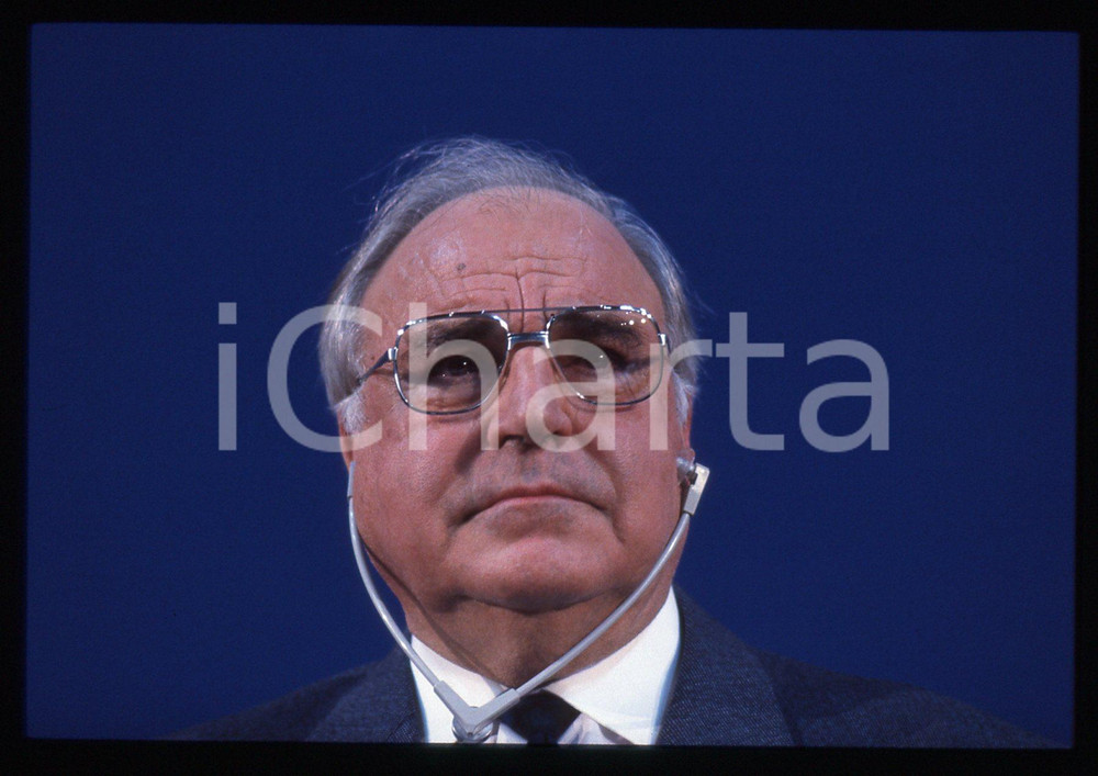 35mm vintage slide* 1993 MILANO Helmut KOHL durante un evento DC POLITICA (18)