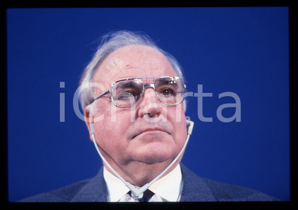 35mm vintage slide* 1993 MILANO Helmut KOHL durante un evento DC POLITICA (8)