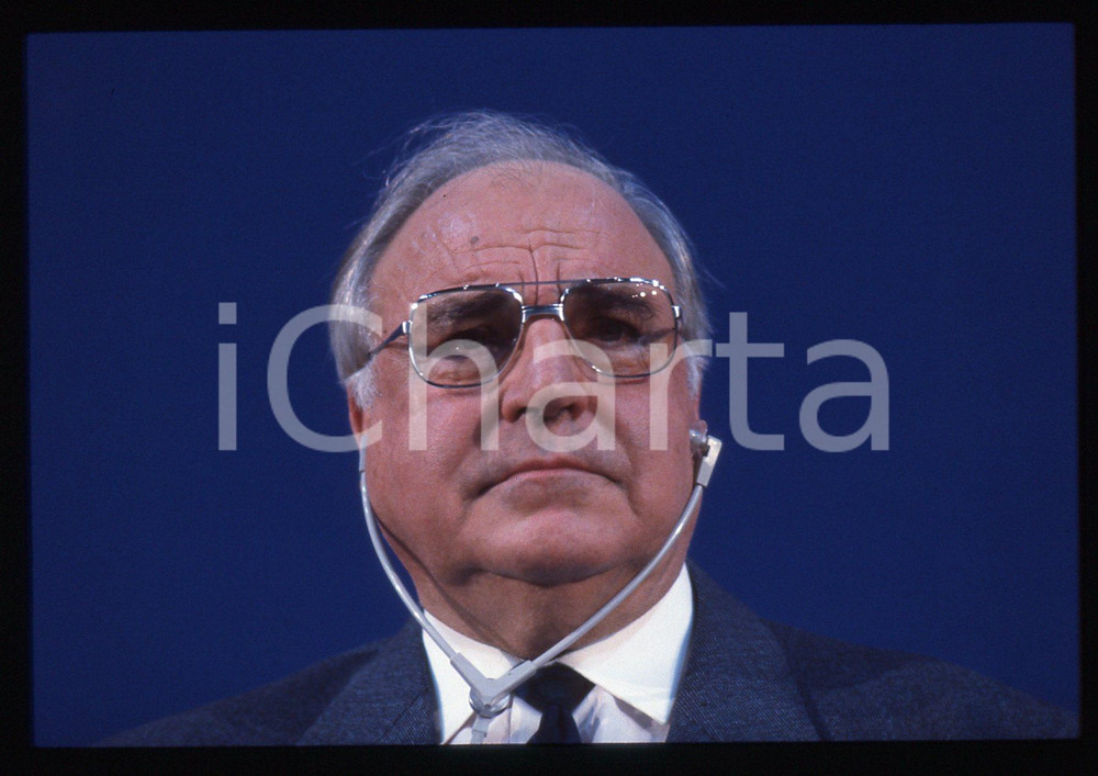 35mm vintage slide* 1993 MILANO Helmut KOHL durante un evento DC POLITICA (33)