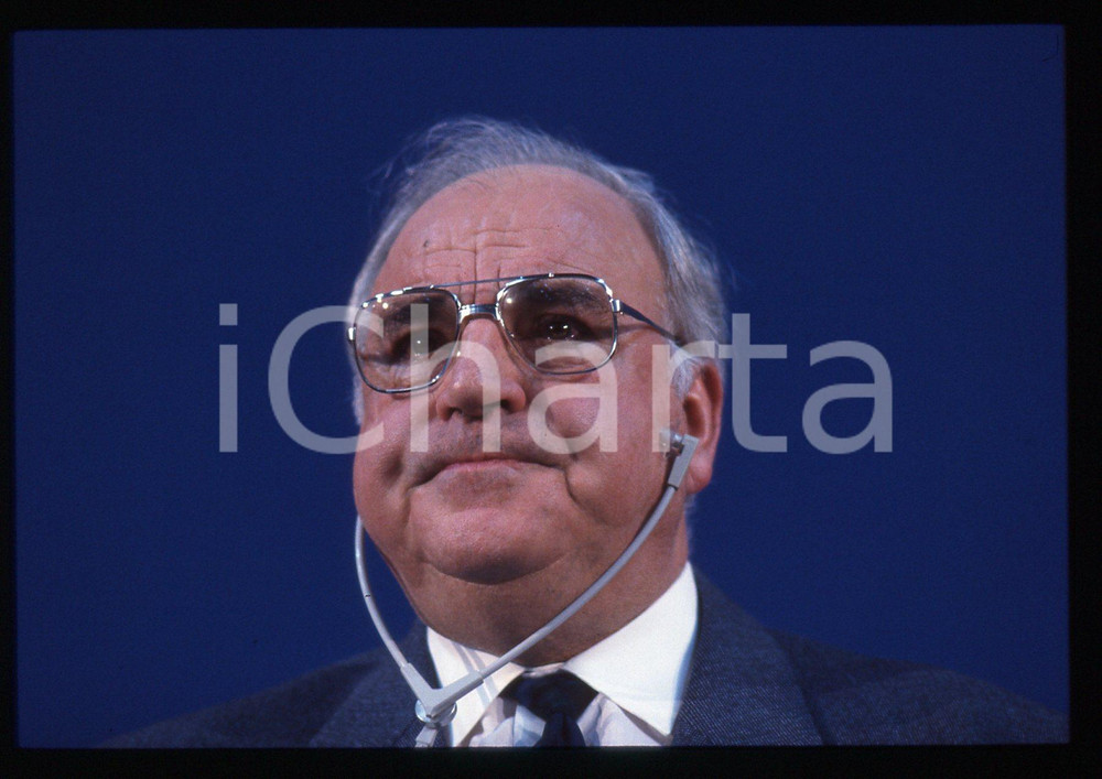 35mm vintage slide* 1993 MILANO Helmut KOHL durante un evento DC POLITICA (40)
