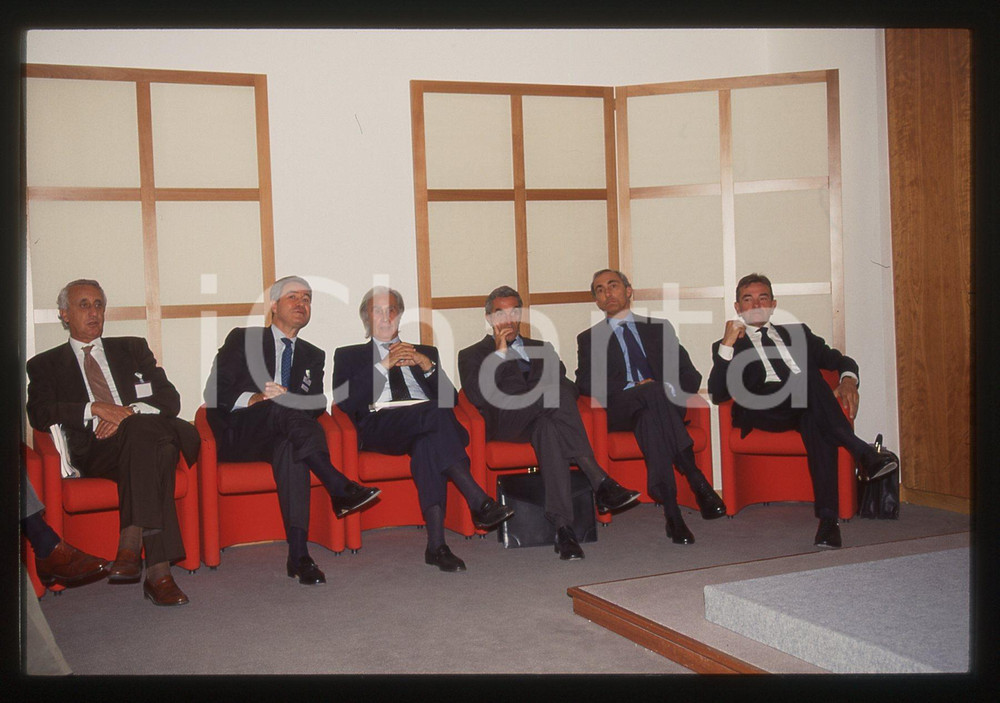 35mm vintage slide* 1997 TORINO Francesco Paolo MATTIOLI riunione manager FIAT 1